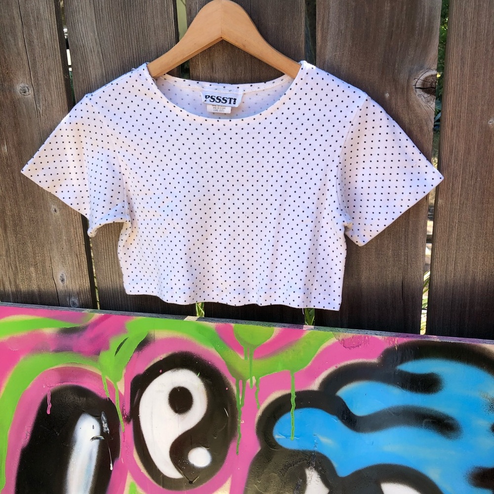 Vintage 80’s Polka Dot Super Crop